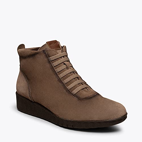 Flexy Zapatillas Abotinadas Taupe – Hidrófuga