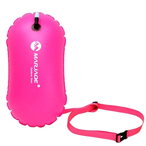 Floss - Floss de seguridad para nadar, impermeable, movimiento hinchable para aguas abiertas, triatlón y esnórquel.