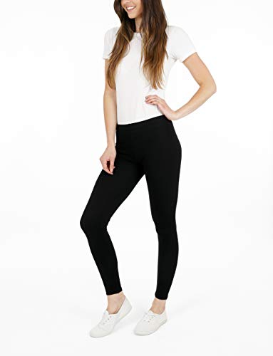 FM London Casual Leggings, Negro, XXL para Mujer (3-Pack)