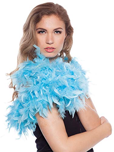 Folat - Boa de Plumas Carnaval o una Fiesta - Azul - 180 cm