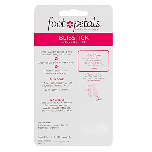 Foot Petals Blissstick Anti-Friction Stick For Shoe Comfort by Foot Petals