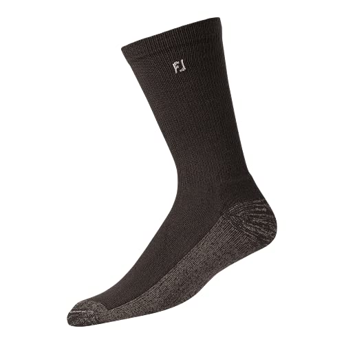 Footjoy ProDry Crew Calcetines, Hombre, Gris(Charcoal17026), One Size (Tamaño del Fabricante:Unica)
