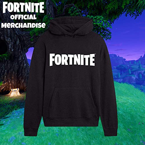 Fortnite Sudadera Niño, Ropa para Niño De Videojuego, Sudadera con Capucha para Niños, Gamer Regalos 7-15 Años (Negro, 13-14 años)