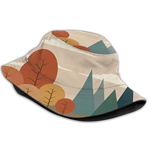 fudin Sombrero de Pescador Unisex Dibujar Motocicletas Corredores Biker Vector Ilustración Diseño Plegable De Sol/UV Gorra Protección para Playa Viaje Senderismo Camping