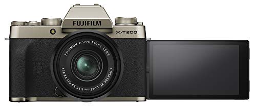 Fujifilm X-T200 Cámara digital sin espejo w/XC15-45mm Kit - Champagne Gold