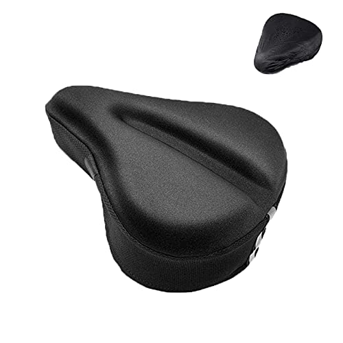 Funda Asiento Bicicleta,con Acolchado de Espuma y Gel,Funda Acolchada para sillín de Bicicleta, Cómoda para Ciclismo,con Funda Impermeable, Unisexo,para Ciclismo al Aire Libre en Interiores