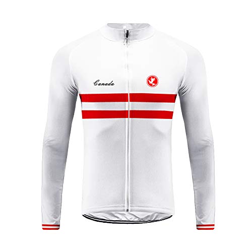 Future Sports Bike Wear Newest Designs Maillot Ciclismo Hombre, Maillot Bicicleta Hombre, Camiseta Ciclismo con Manga Larga 100% Poliéster Transpirable Top