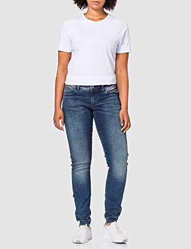 G-STAR RAW Lynn Mid Skinny Vaqueros, Azul (Antic Blue), 26W / 36L para Mujer