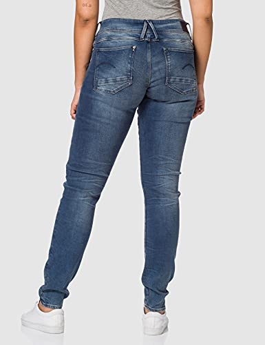 G-STAR RAW Lynn Mid Skinny Vaqueros, Azul (Antic Blue), 26W / 36L para Mujer