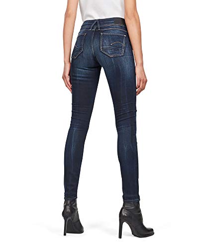 G-STAR RAW Lynn Mid Skinny Vaqueros, Azul (Faded Blue 5245-A889), 25W / 34L para Mujer