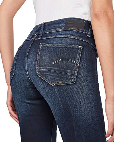 G-STAR RAW Lynn Mid Skinny Vaqueros, Azul (Faded Blue 5245-A889), 25W / 34L para Mujer