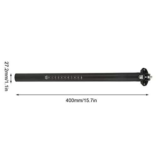 Gaeirt Poste de Sillín de Bicicleta, Fuerte Y Estable, No Es Fácil de Romper Poste de Sillín de Bicicleta de Carretera para Bicicletas de Carretera para Bicicletas de Montaña(27,2 * 400 MM)