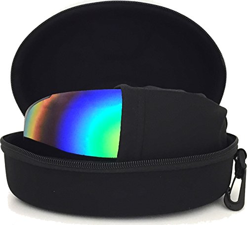 Gafas de esquí efecto espejo St. Moritz 2017 Unisex Incluye caja de EVA + Paño para Limpieza | kratzfeste Gafas de nieve Snowboard Gafas, negro