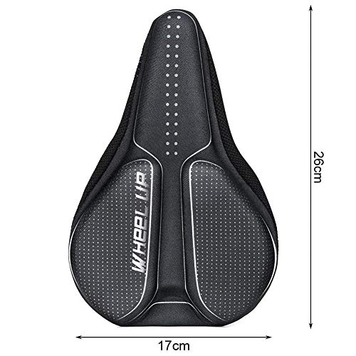 GARDOM Sillín de Bicicleta Sillín de Ciclismo,Antideslizante Transpirable Cómodo Asiento de Bicicleta (Blanco)