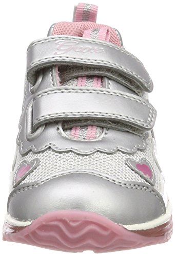 Geox B TODO GIRL A Zapatillas Bebé-Niñas, Plateado, 20 EU