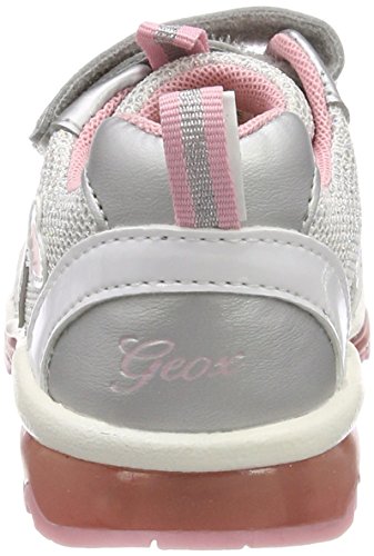 Geox B TODO GIRL A Zapatillas Bebé-Niñas, Plateado, 20 EU