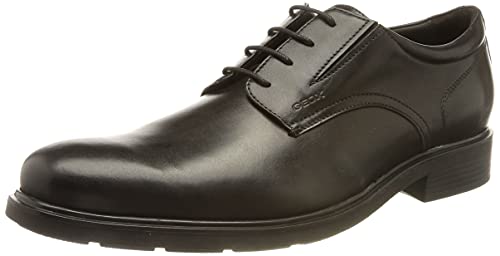 Geox U Dublin A, Oxford Hombre, Black, 47 EU