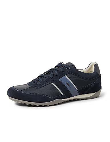 Geox U WELLS C Zapatillas Hombre, Azul (Dk Navy), 45 EU