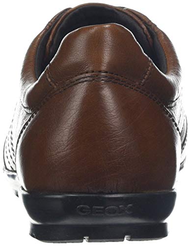 Geox UOMO SYMBOL B Piso Oxford Hombre, Marrón (Brown), 41 EU