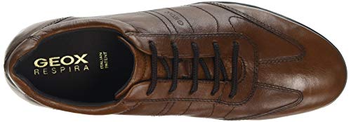 Geox UOMO SYMBOL B Piso Oxford Hombre, Marrón (Brown), 41 EU