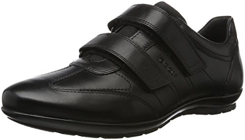 Geox UOMO SYMBOL D Piso Oxford Hombre, Negro (Black), 40 EU