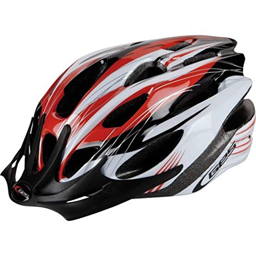 GES Rocket Casco con Visera, Unisex Adulto, Rojo, L / 58-62