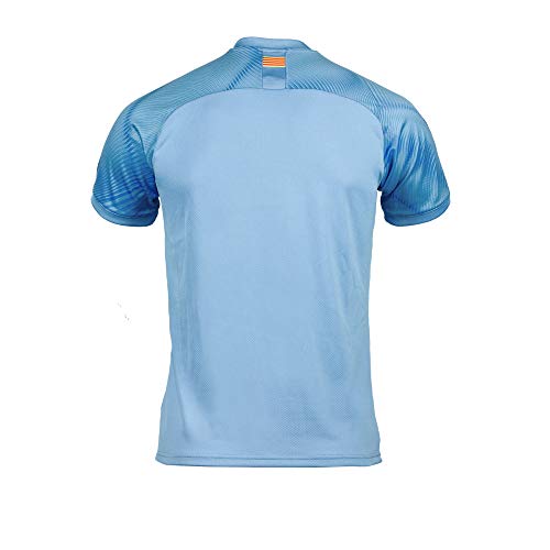 Girona FC Oficial Segunda Equipación Camiseta 2019-20, Mujer, Azul, S