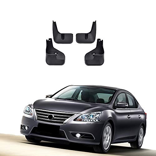 GJPSXTY 4 Uds Guardabarros Guardabarros Cubierta De ProteccióN contra Salpicaduras Accesorios De Coche para Nissan Almera G11 Russia Version/Sylphy 2012-2016