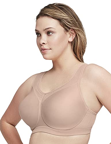 Glamorise High Impact Seamless Sport Bra Underwire #9066 Sujetador Deportivo, Cafetería, 95G para Mujer