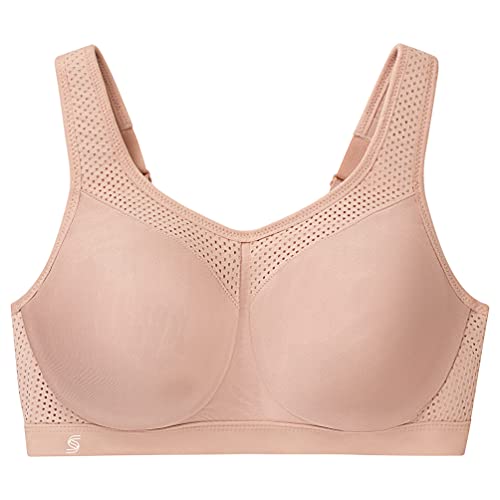 Glamorise High Impact Seamless Sport Bra Underwire #9066 Sujetador Deportivo, Cafetería, 95G para Mujer