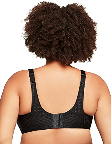 Glamorise Hochleistungs-Sport-Bustier Sujetador Deportivo, Negro (Negro), 95H para Mujer