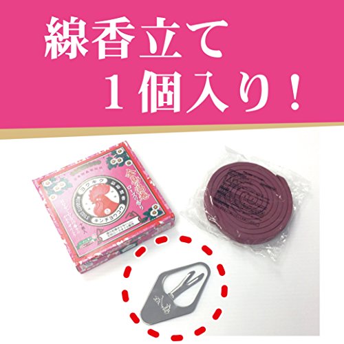 Golden bird swirl Mosquito coil Rose scent Volume 10 (1 incense holder included)
