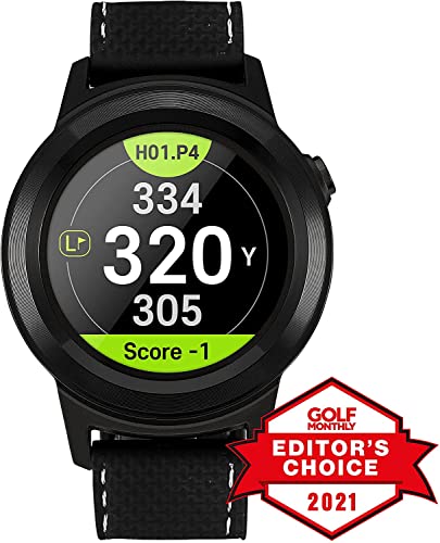 Golf Buddy Reloj GPS de golf W11, pantalla táctil a todo color, precargado con 40.000 campos mundiales, relojes de golf fáciles de usar