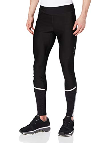 GORE RUNNING WEAR, Mallas de correr para hombre, GORE WINDSTOPPER Soft Shell, MYHTOS 2.0, Talla M, Negro, TWSMYM990008