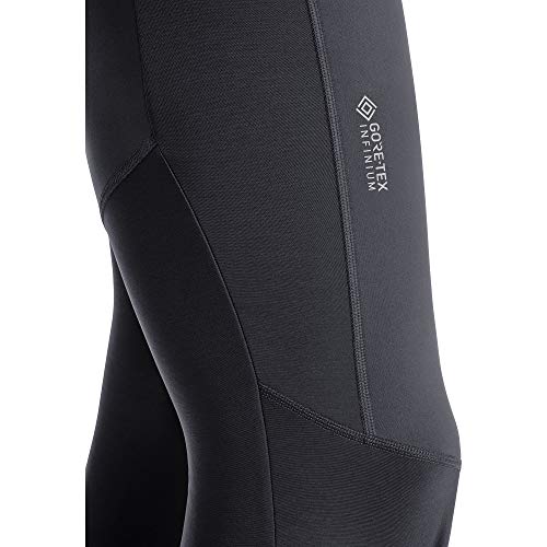 GORE WEAR Mallas térmicas con badana de ciclismo para hombre, C3, GORE-TEX INFINIUM parcial, M, Negro