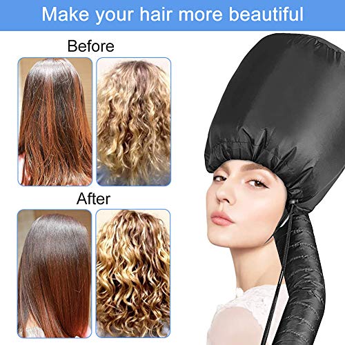 Gorro de secado para secador de pelo LLMZ 1 PCS capucha portátil para secador de pelo Secador de Pelo de Bonnet accesorio de secado rápido Casco Secador de Pelo para Mujeres y Niñas Peinado Rizado Sec