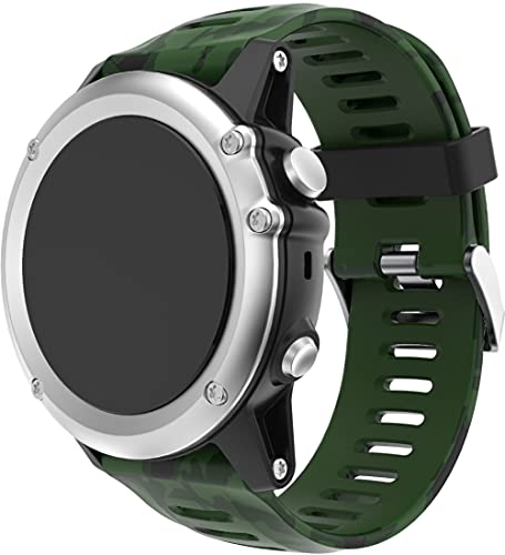 Gransho Compatible con Garmin Fenix 6X Pro/Fenix 6X Sapphire/Fenix 3 / Fenix 5X Plus/5X Sapphire Correa de Reloj, Banda de Reemplazo Silicona Suave Sports Pulsera (3-Pack G)