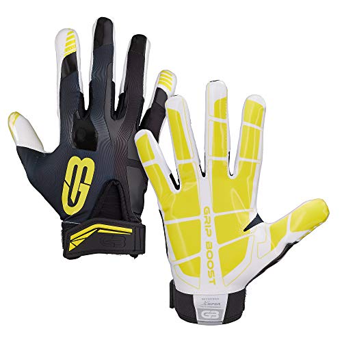 Grip Boost Stealth - Guantes de fútbol Pro Elite (Negro/Oro, XXS)