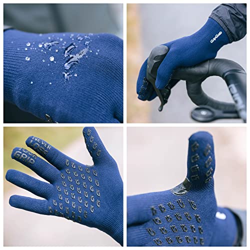 GripGrab Guantes de Ciclismo de Invierno Térmicos Impermeables de Punto Largos Antideslizantes Cortavientos Táctiles