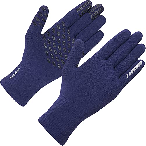 GripGrab Guantes de Ciclismo de Invierno Térmicos Impermeables de Punto Largos Antideslizantes Cortavientos Táctiles