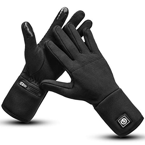 Guantes Calefactores, Guantes Calefactores Forro Bicicleta Motocicleta Esquí Pesca Senderismo Caza Artritis Protector de Mano Batería Recargable