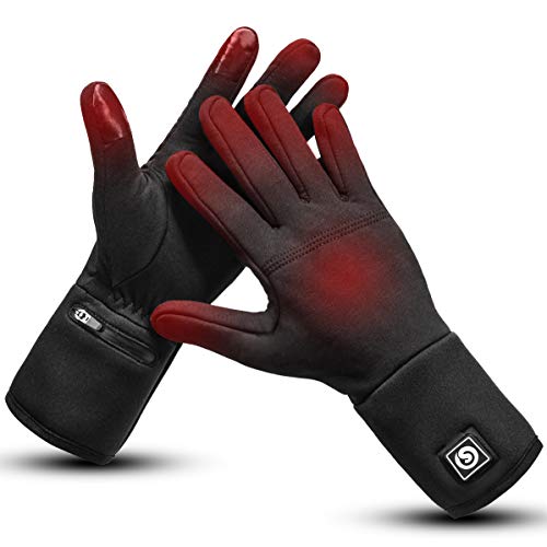 Guantes Calefactores, Guantes Calefactores Forro Bicicleta Motocicleta Esquí Pesca Senderismo Caza Artritis Protector de Mano Batería Recargable