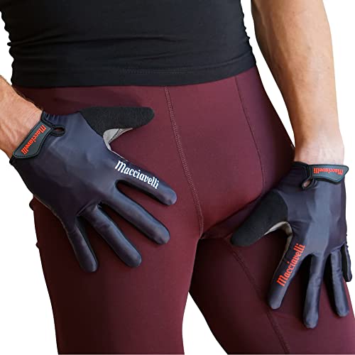 Guantes de Ciclismo, Guantes MTB, Guantes Táctiles Apto para Bicicleta de Carretera y de Montaña, para Hombres y Mujeres (Negro)