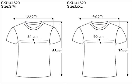 GURU SHOP Camiseta de manga corta para mujer, diseño de mandala bordado, de algodón, ropa alternativa verde lima Small/Medium