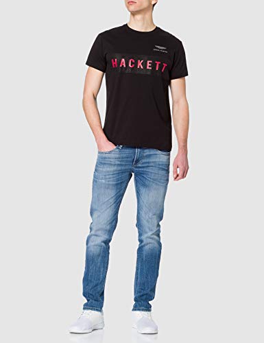 Hackett London Amr Hackett tee Camiseta, Negro 999, XXL para Hombre