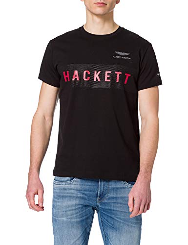 Hackett London Amr Hackett tee Camiseta, Negro 999, XXL para Hombre