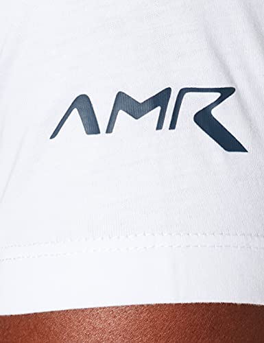 Hackett London Amr Logo tee Camiseta, 800 Blanco, M para Hombre