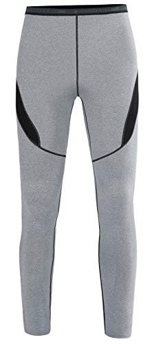 HAINES Conjunto Termico Hombre Ropa Interior Termica Esqui Camiseta Termica para Montaña Ciclismo Fitness Nuevo Gris XL