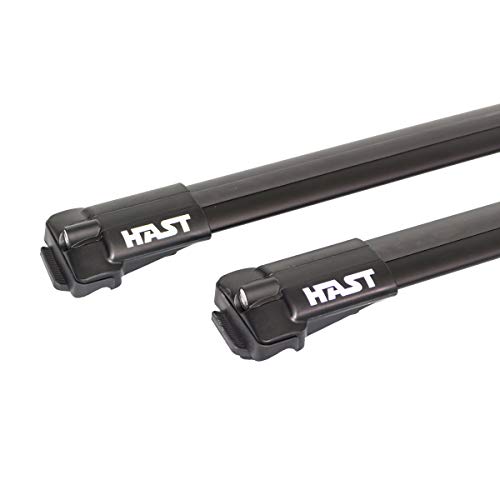 Hast 910205B Barra de Techo Hast Railing, 2 x 950 - 1000 mm, Negro