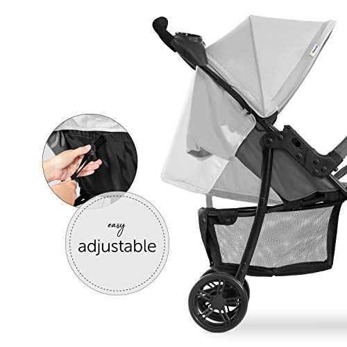 Hauck Shopper Trio Set silla de paseo 3en1 hasta 25 kg + grupo 0+ y capazo de bebé con colchón desde el nacimiento, silla de paseo con respaldo reclinable, portavasos, ligero, plegado pequeño - gris